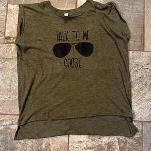 Olive Green Graphic Tee